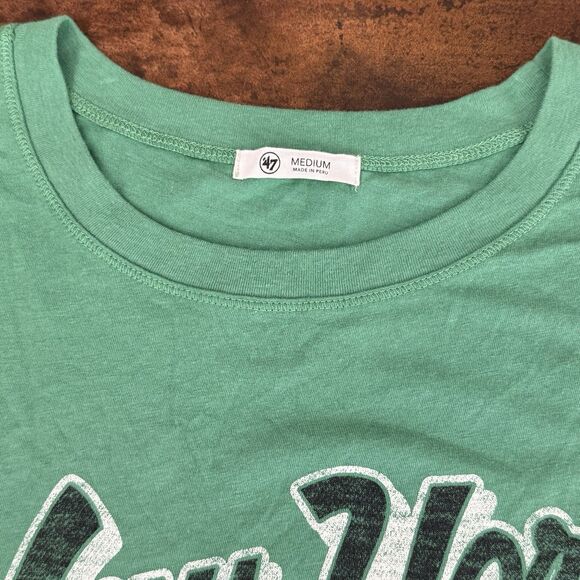 New York Jets NFL historic Oversize Relaxed fit Medium Graphic T-shirt 47 Brand - Picture 2 of 8